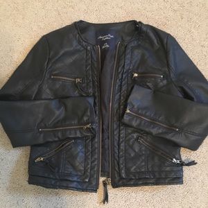 FAUX Leather American Eagle Jacket